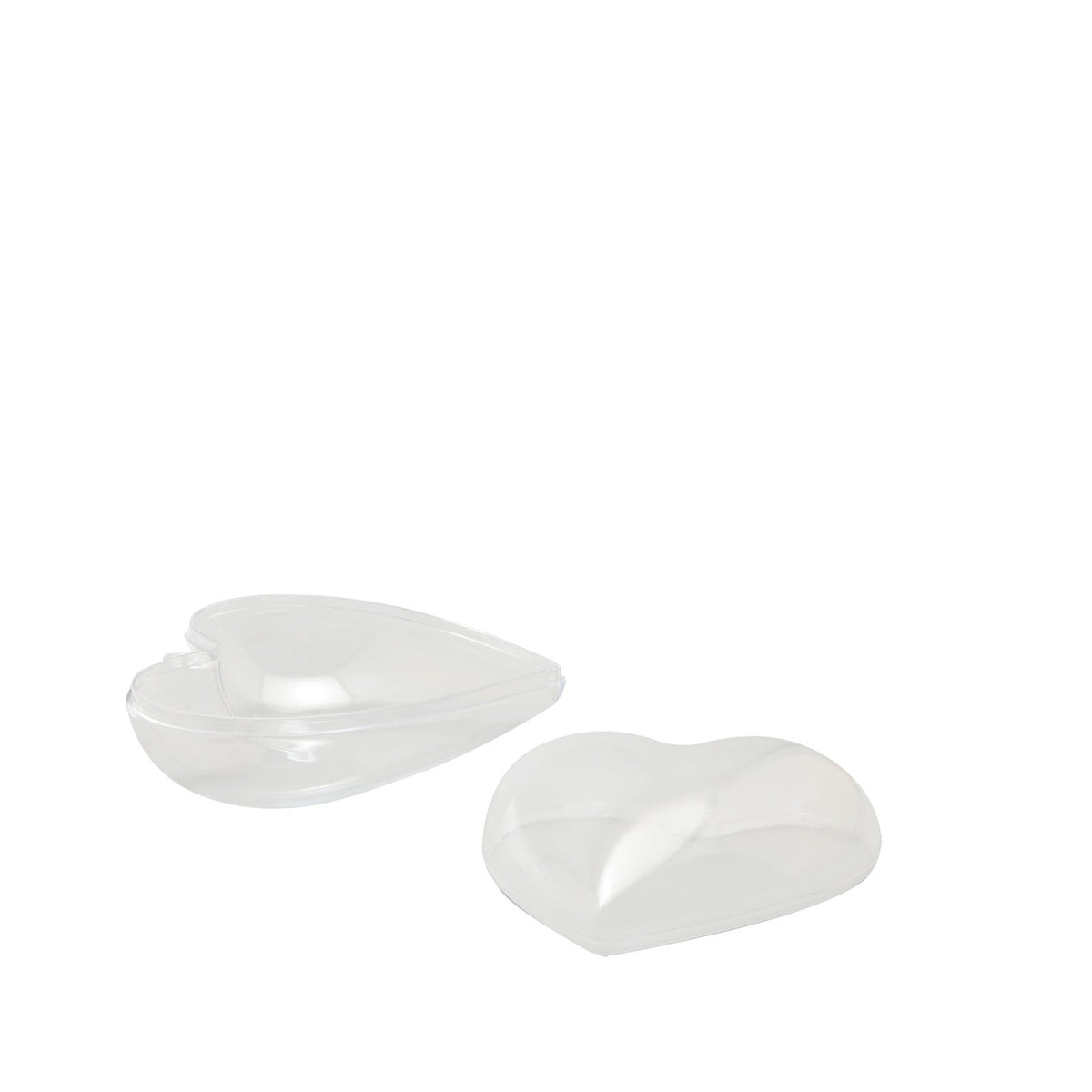 Vaessen creative • plastic hart 2-delig pre-packed 8cm