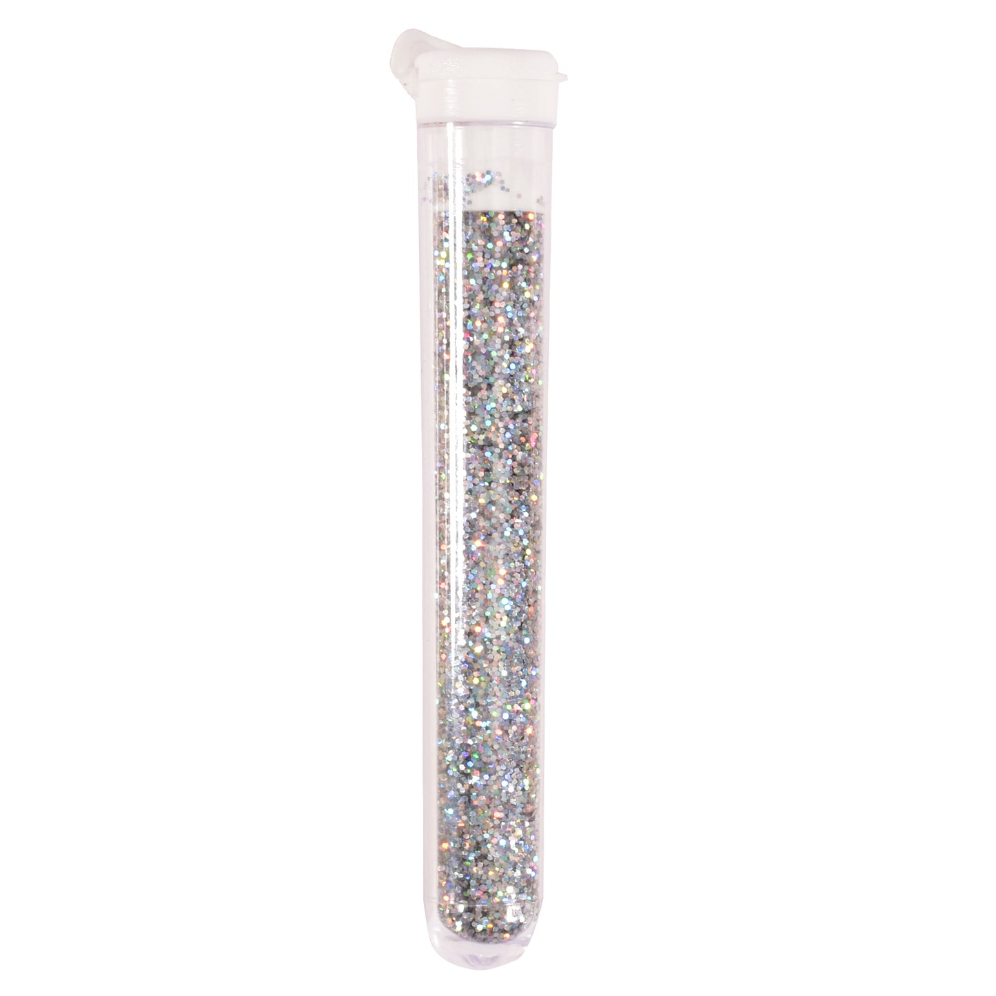 Vaessen creative • strooibusje glitter holographic 3gr zilver