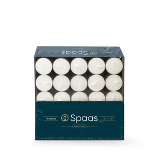 Spaas theelichten 8 uur 75 stuks | 2 stuks