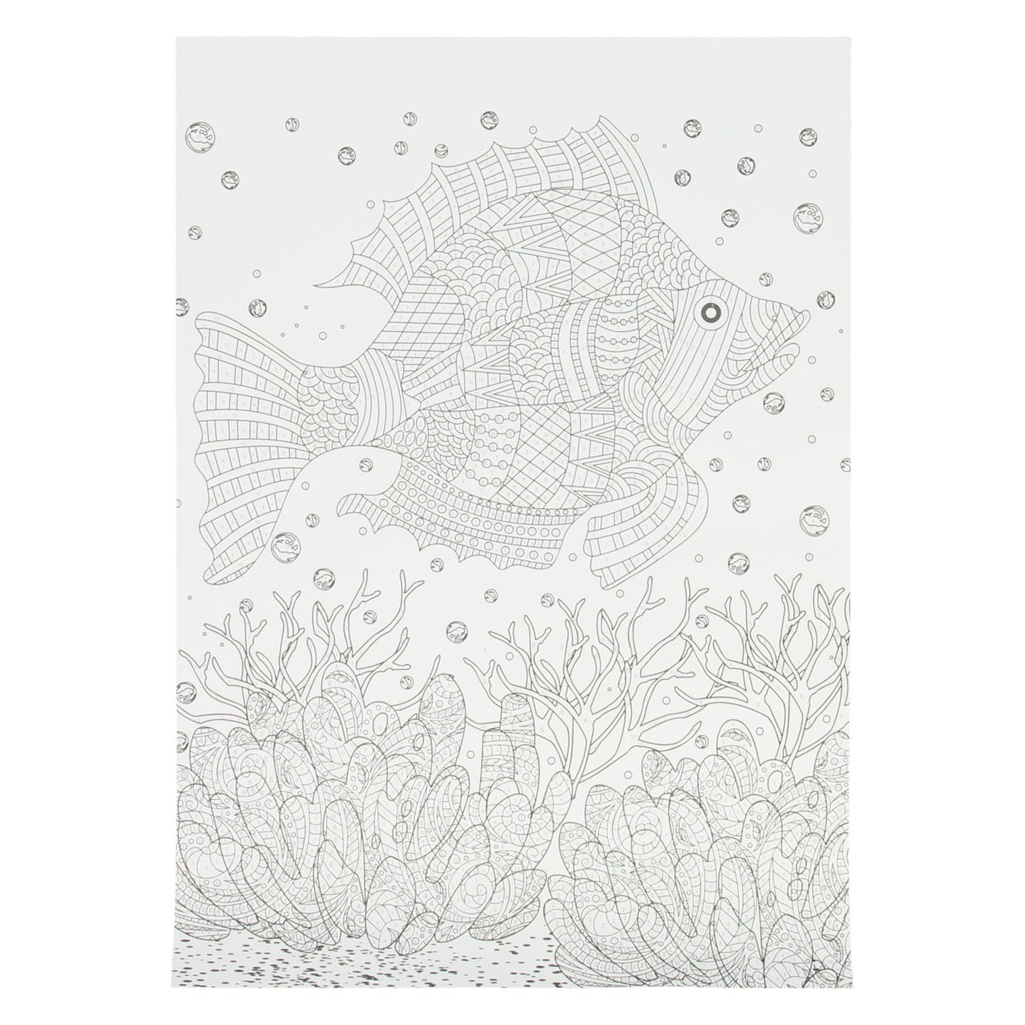 Creative craft group kleuren op nummer met 5 kleurpotloden