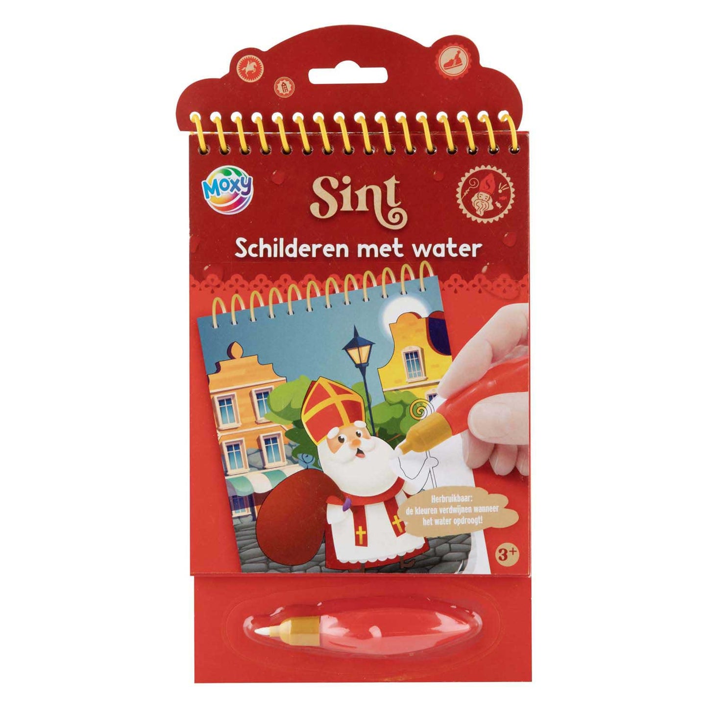 Creative craft group sinterklaas schilderen met water