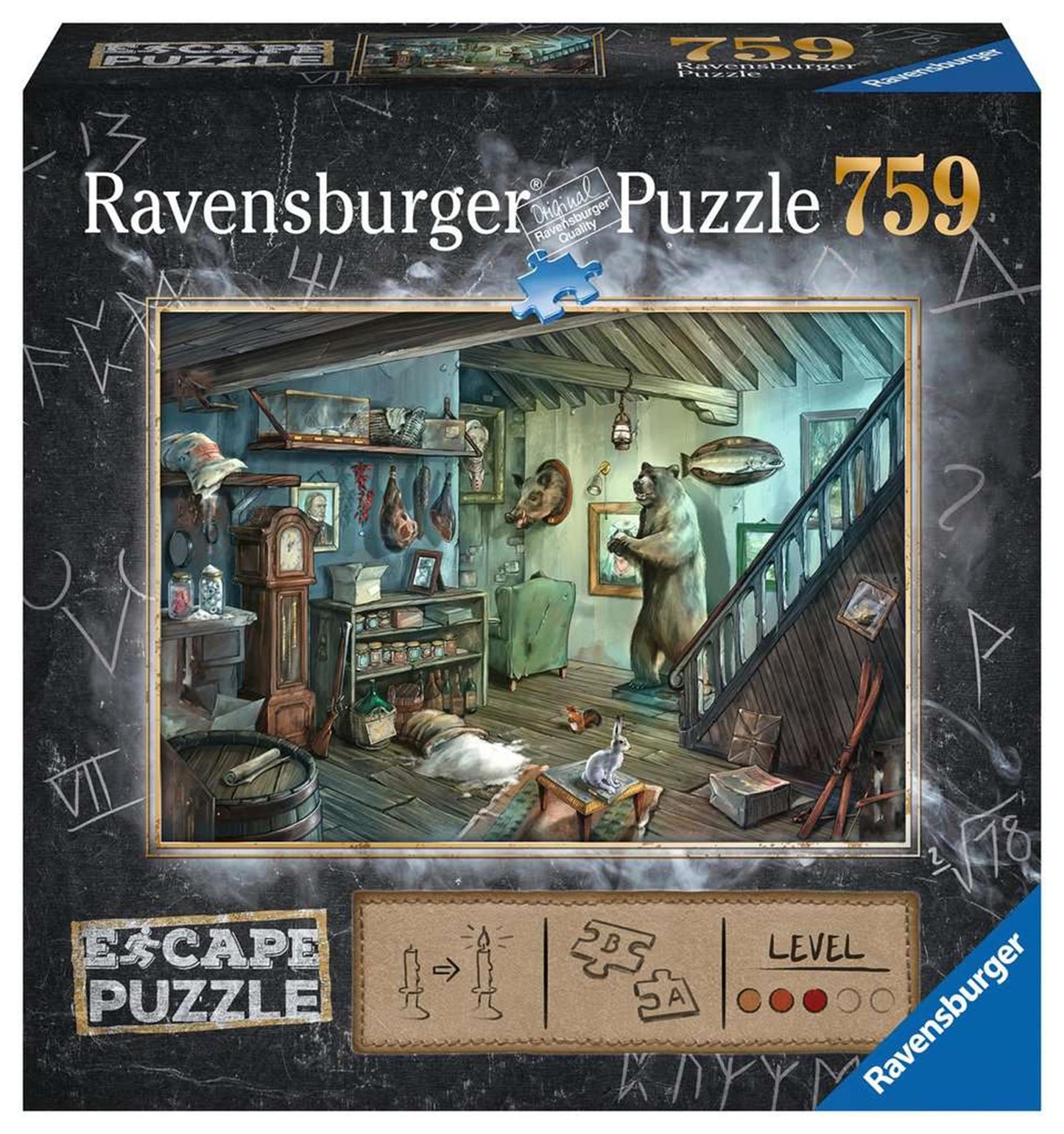 Ravensburger puzzel escape 8 forbidden basement 759 stukjes