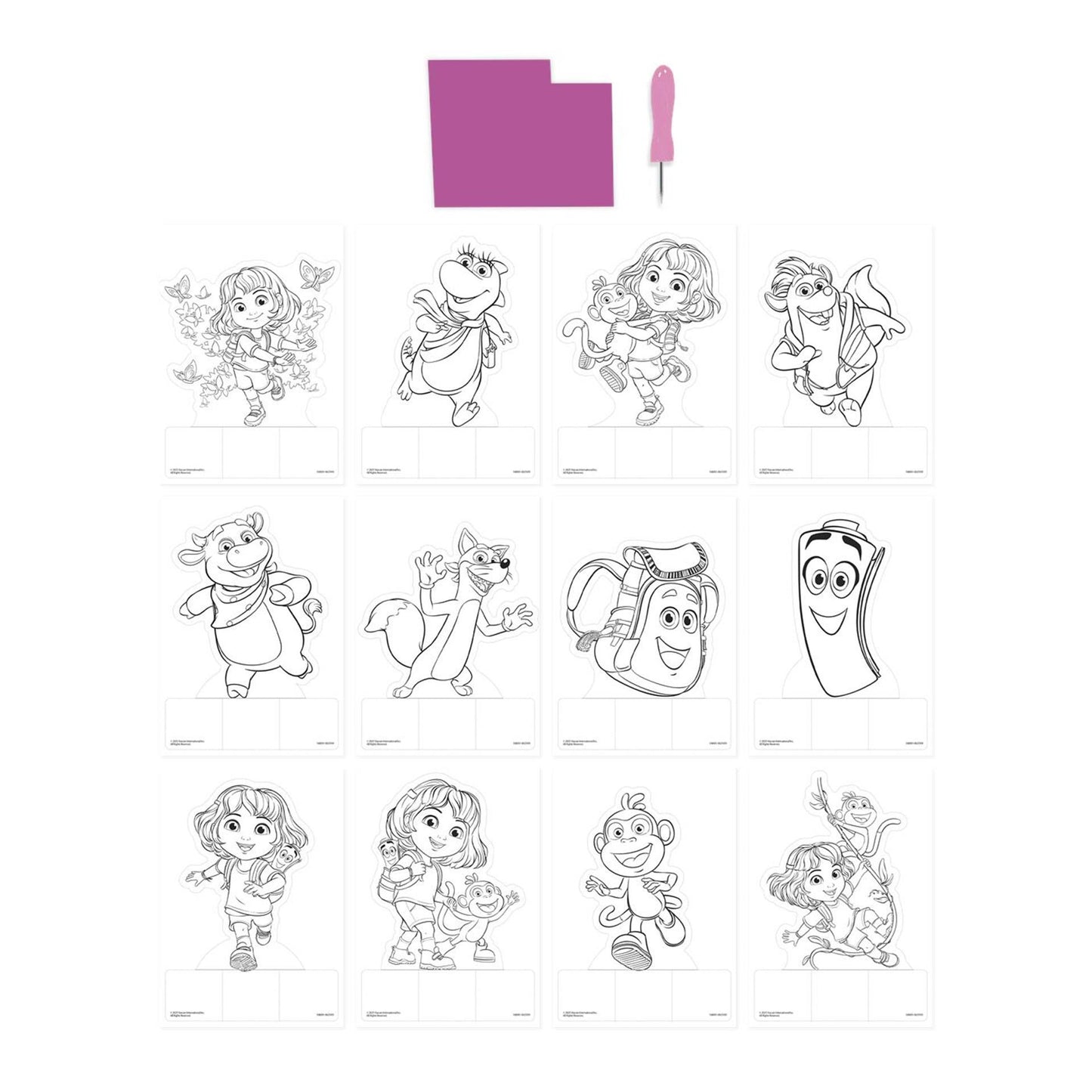 Moxy dora push-out pictures 12 sheets, 15x20 cm