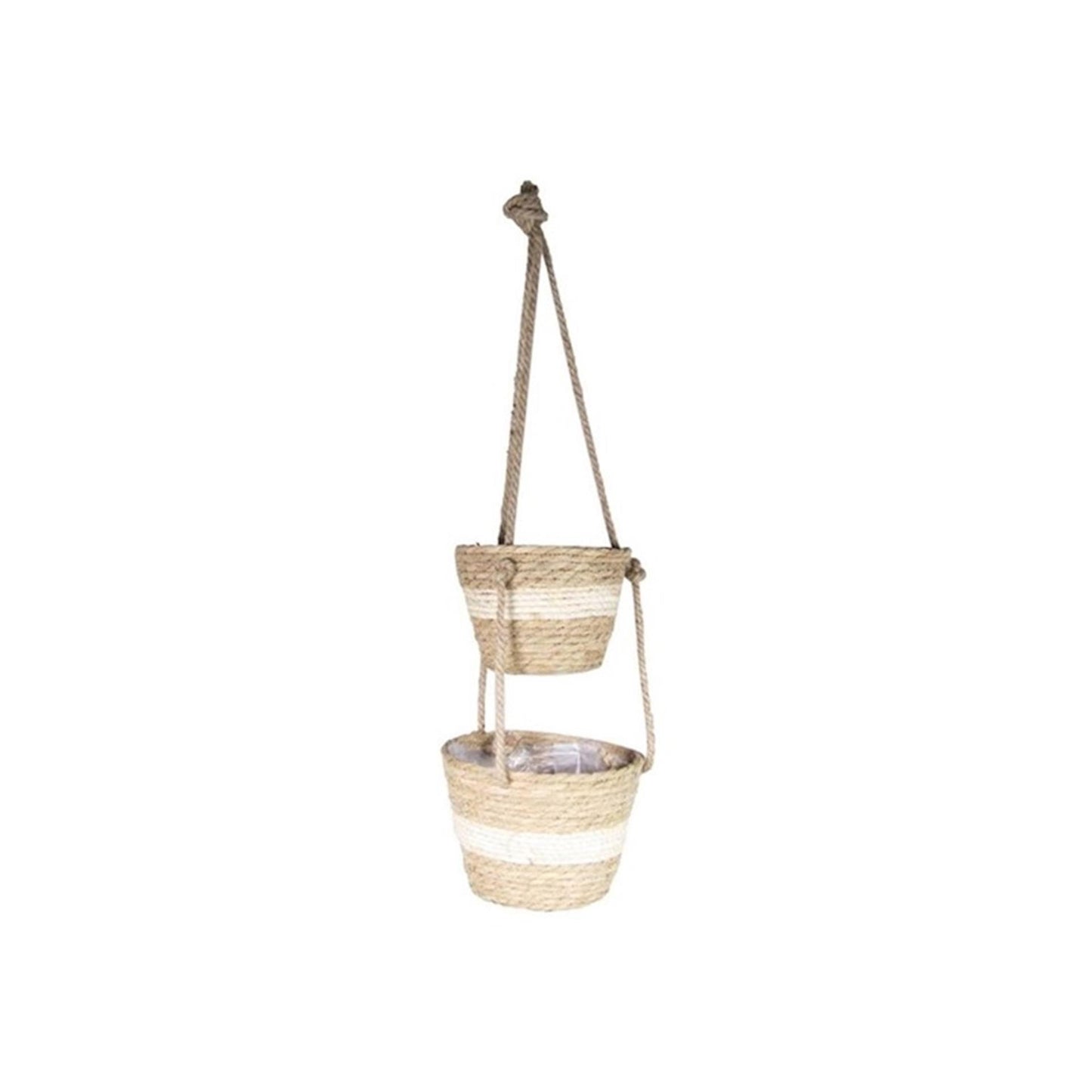 Bela arte manden hangend ø19xh14cm + ø22xh17cm totale hoogte 75cm met plastic liner