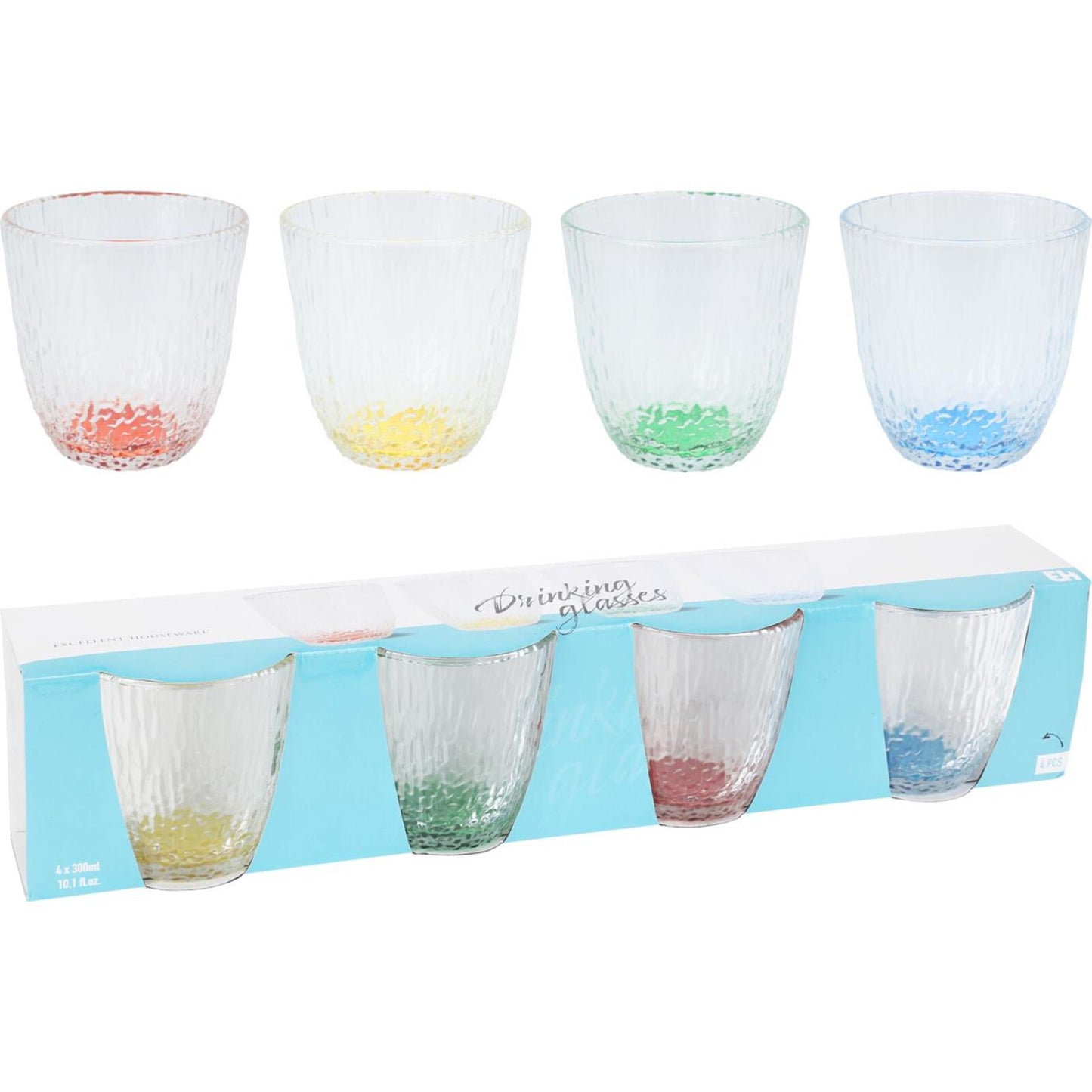 Excellent houseware drinkglazenset 4-delig 300ml