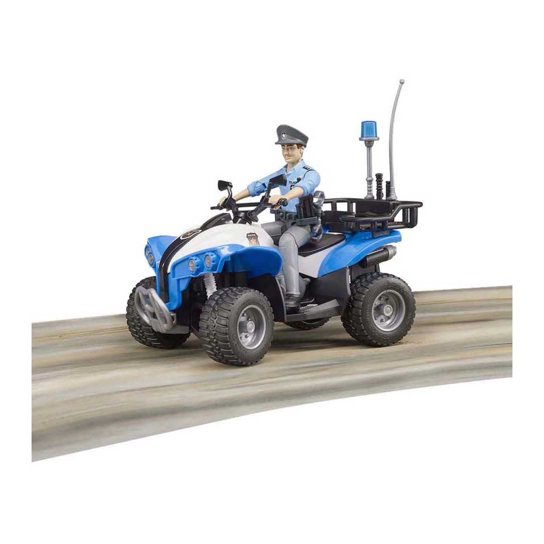 Bruder politie-quad met politievrouw en ausst.