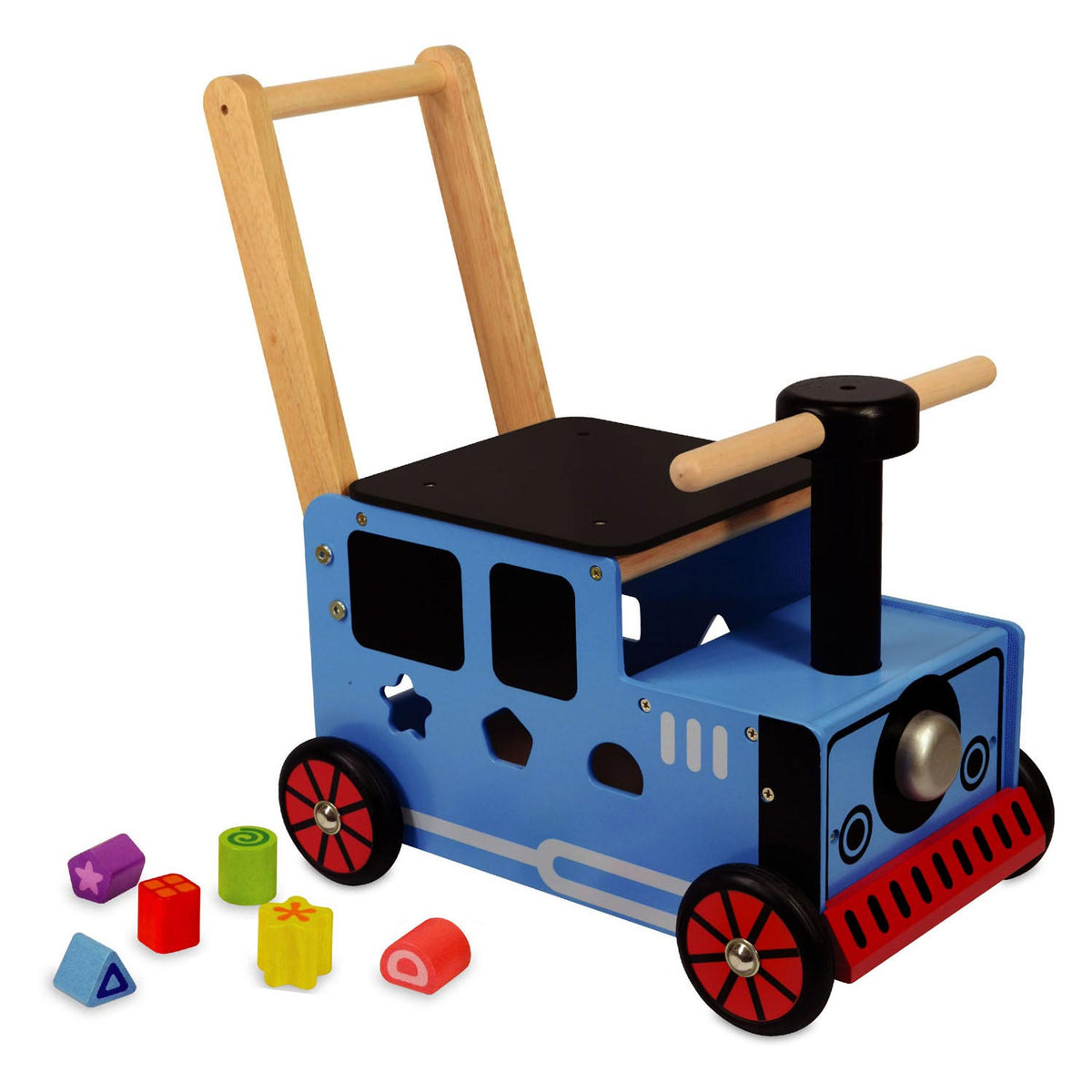 I'm toy loop- en duwwagen trein