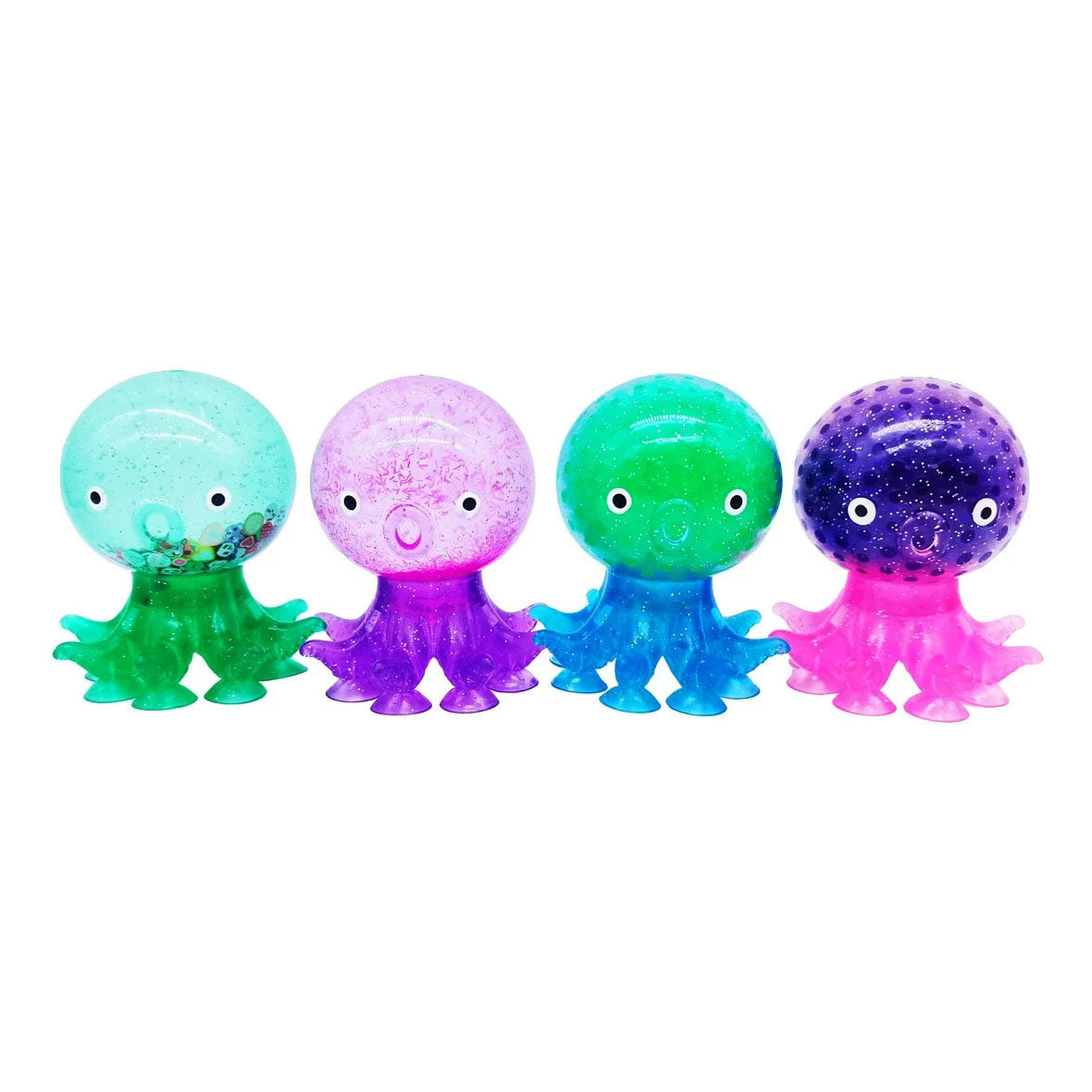 Squishy tastic rekbare water octopus met zuignappen