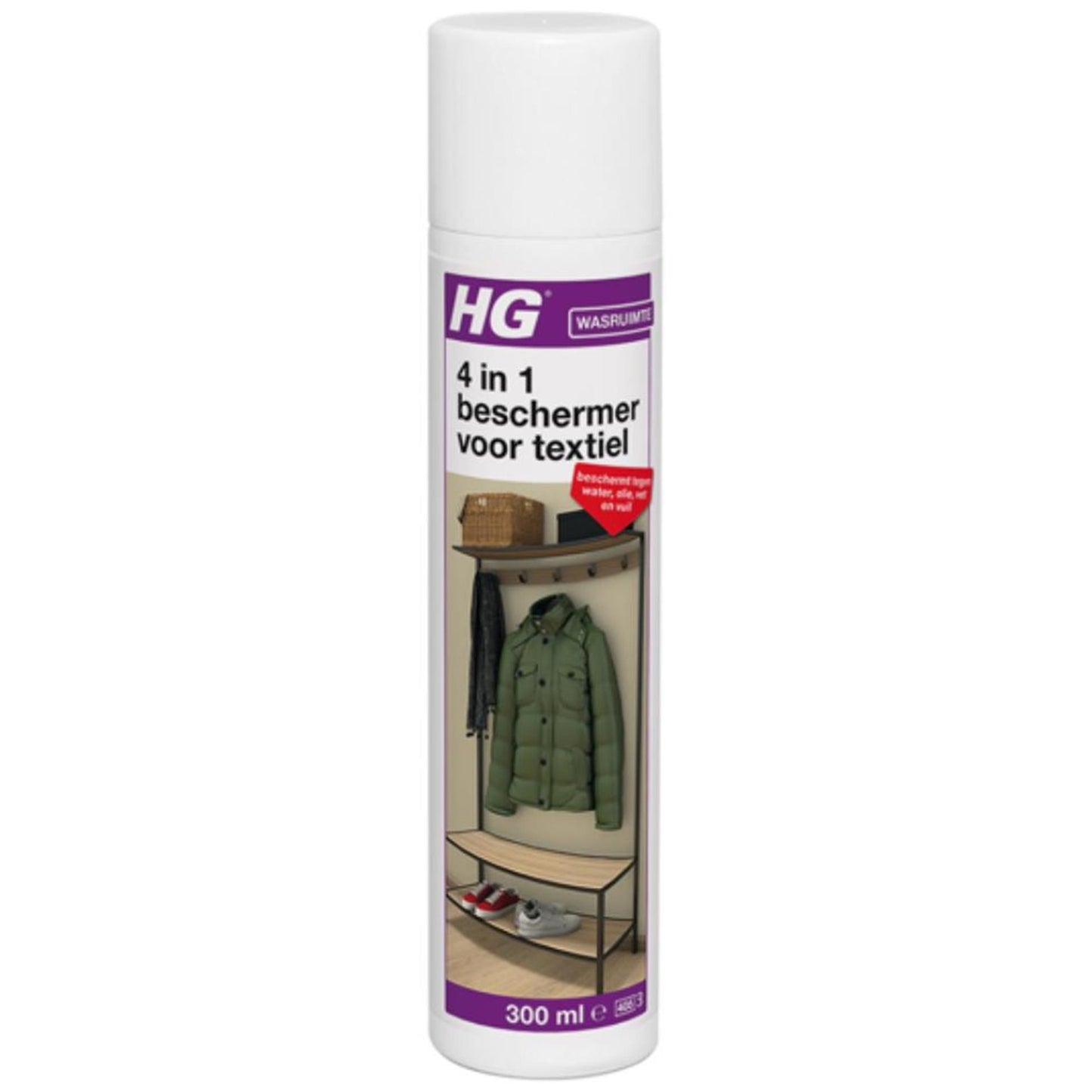Hg 4 in 1 beschermer voor textiel - 300ml - doeltreffend