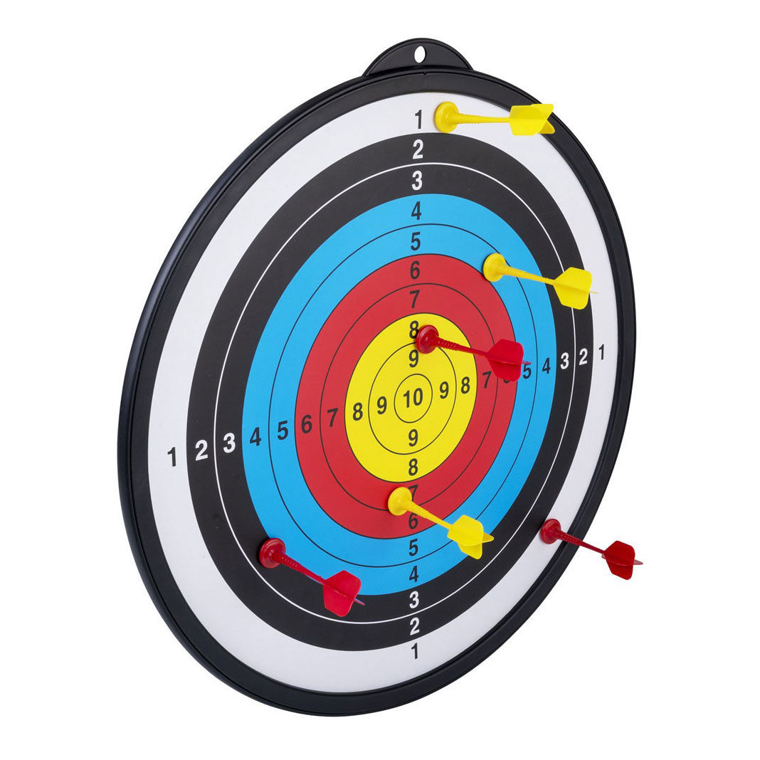 Dubbelzijdig magnetisch dartboard incl 6 pijlen