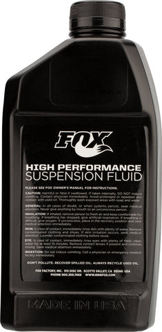 Fox racing shox suspension fluid green 10 wt