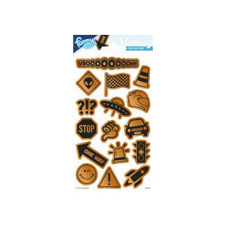 Totum stickervel reflecterend - verkeer