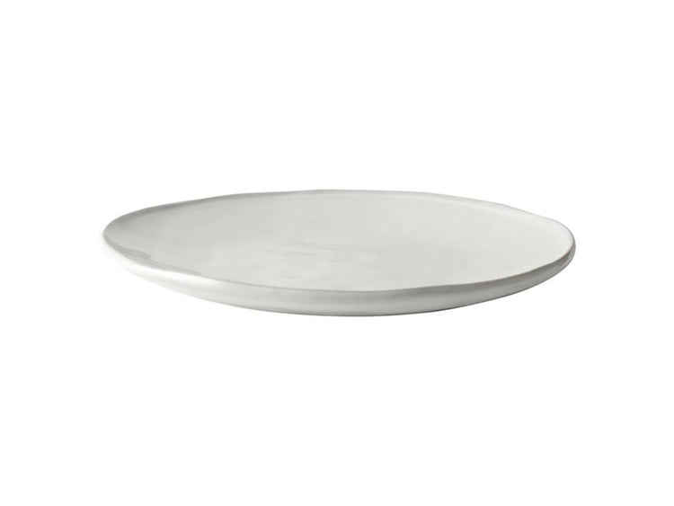 Dutch rose organic bord 26,5cm wit 4st