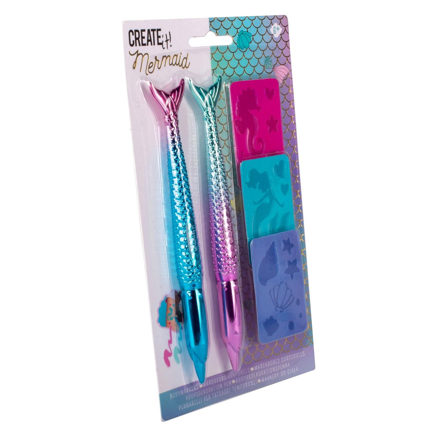 Create it! mermaid bodymarkers met 3 sjablonen