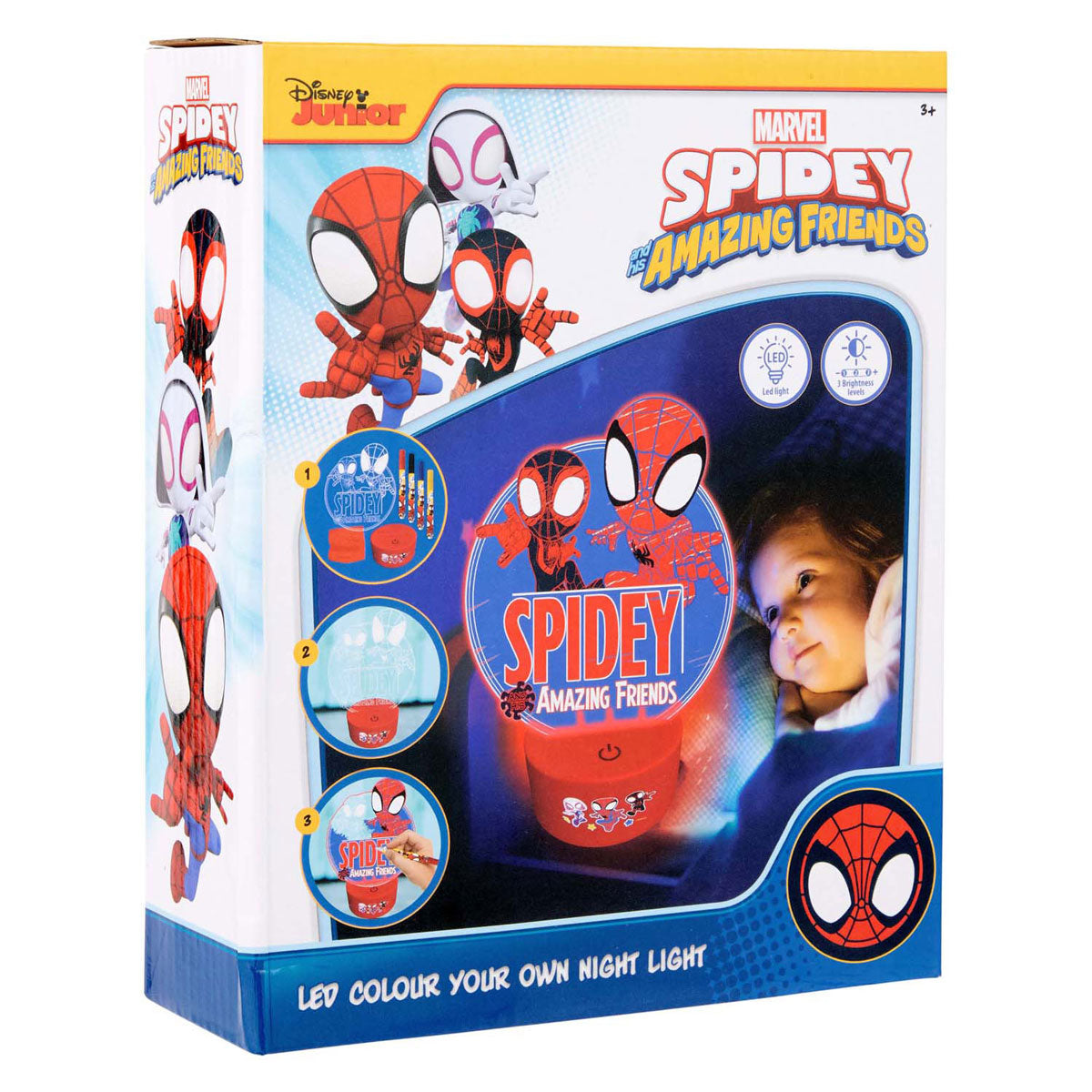 Disney spidey maak je eigen led nachtlampje