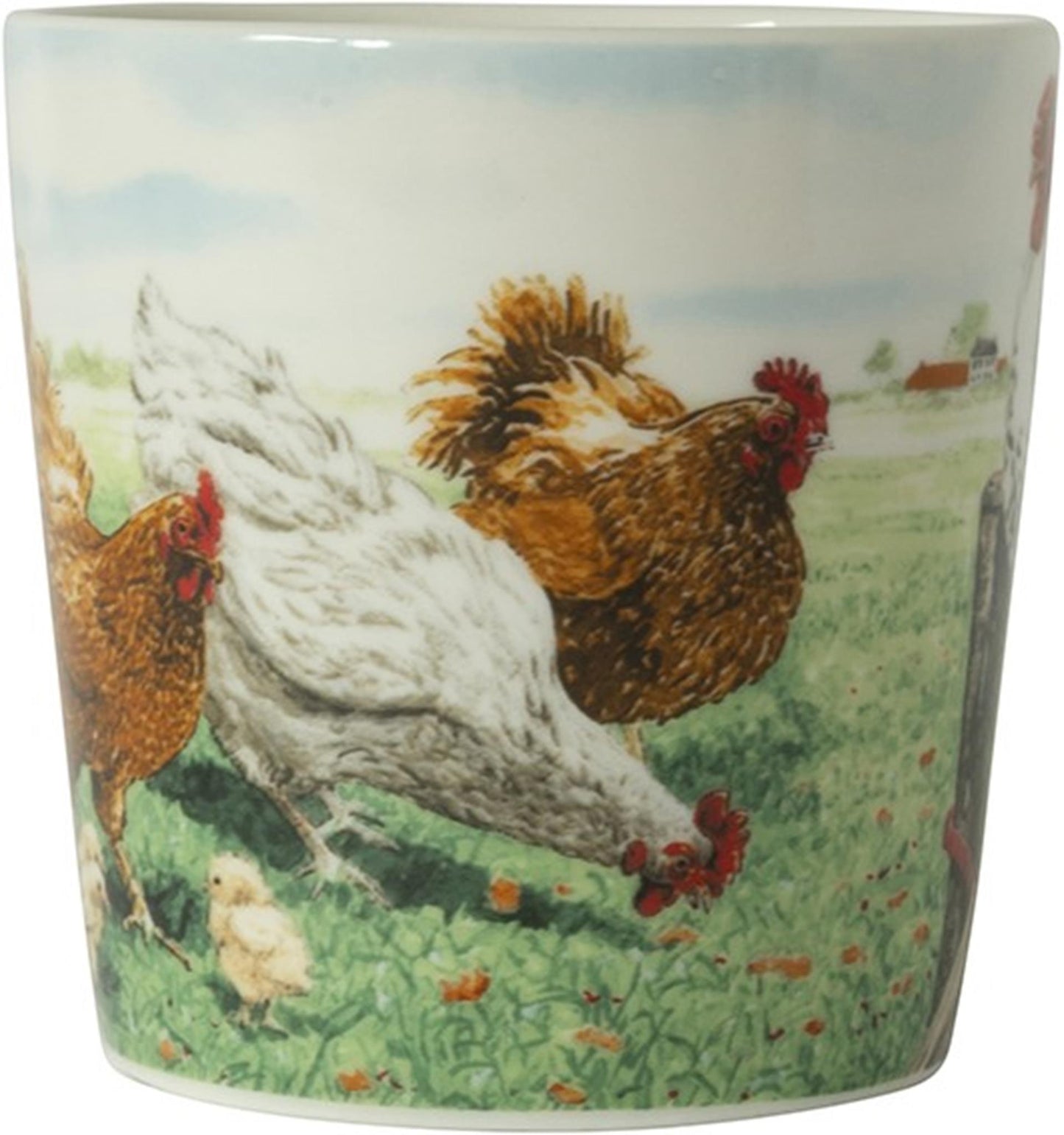 Wiebe van der zee wiebe's farm minimok kip 230ml doos a 6 stuks porselein