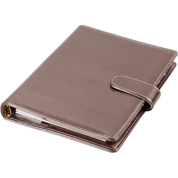 Planner bulletjournal, afm 19x23,5x4 cm, ringband, donker metallic grijs, 1 stuk