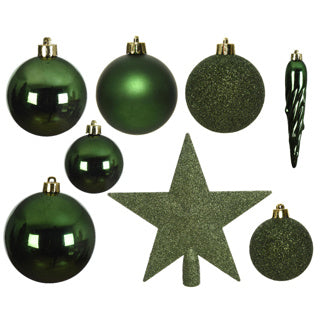 Kaemingk kerstballen polystyreen matt, shiny, glitter mix dia8cm