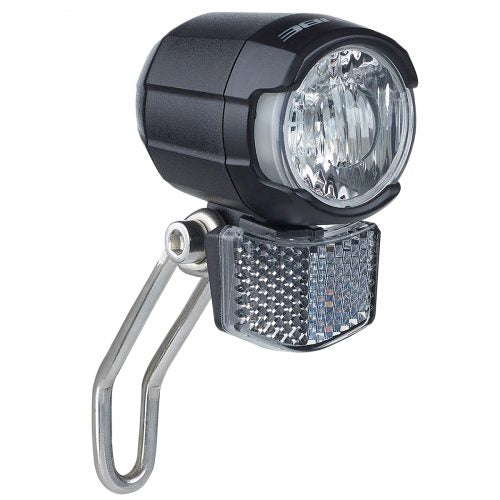Buchel shiny 50d led e-bike koplamp 50 lux 6-48 volt+daglicht functie
