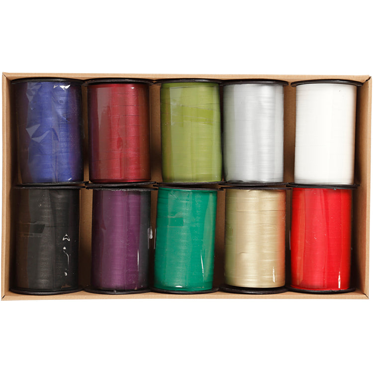 Http: www.cchobby.nl cadeaulint-b-10-mm-diverse-kleuren-10x250-m-1-doos