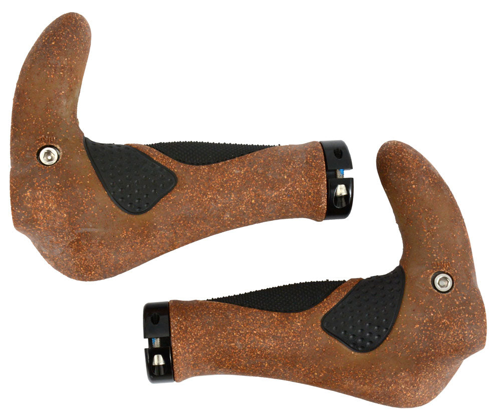 Radon rg-02-be ergogel comfort cork grips with barends