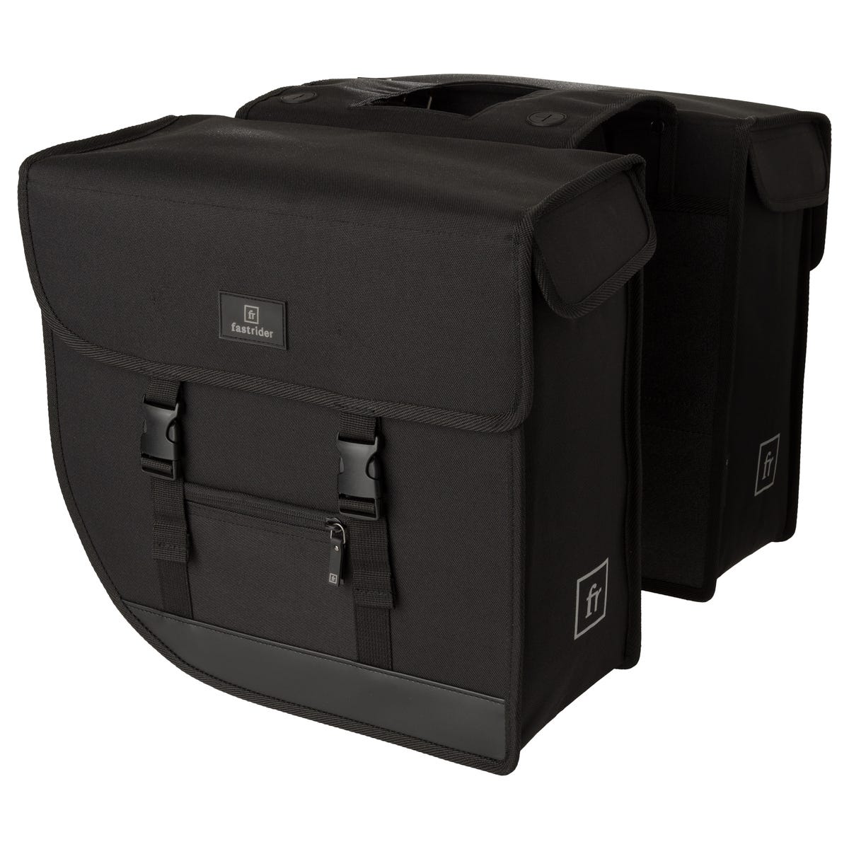 Fastrider hybrid large dubbele fietstas zwart - 35l