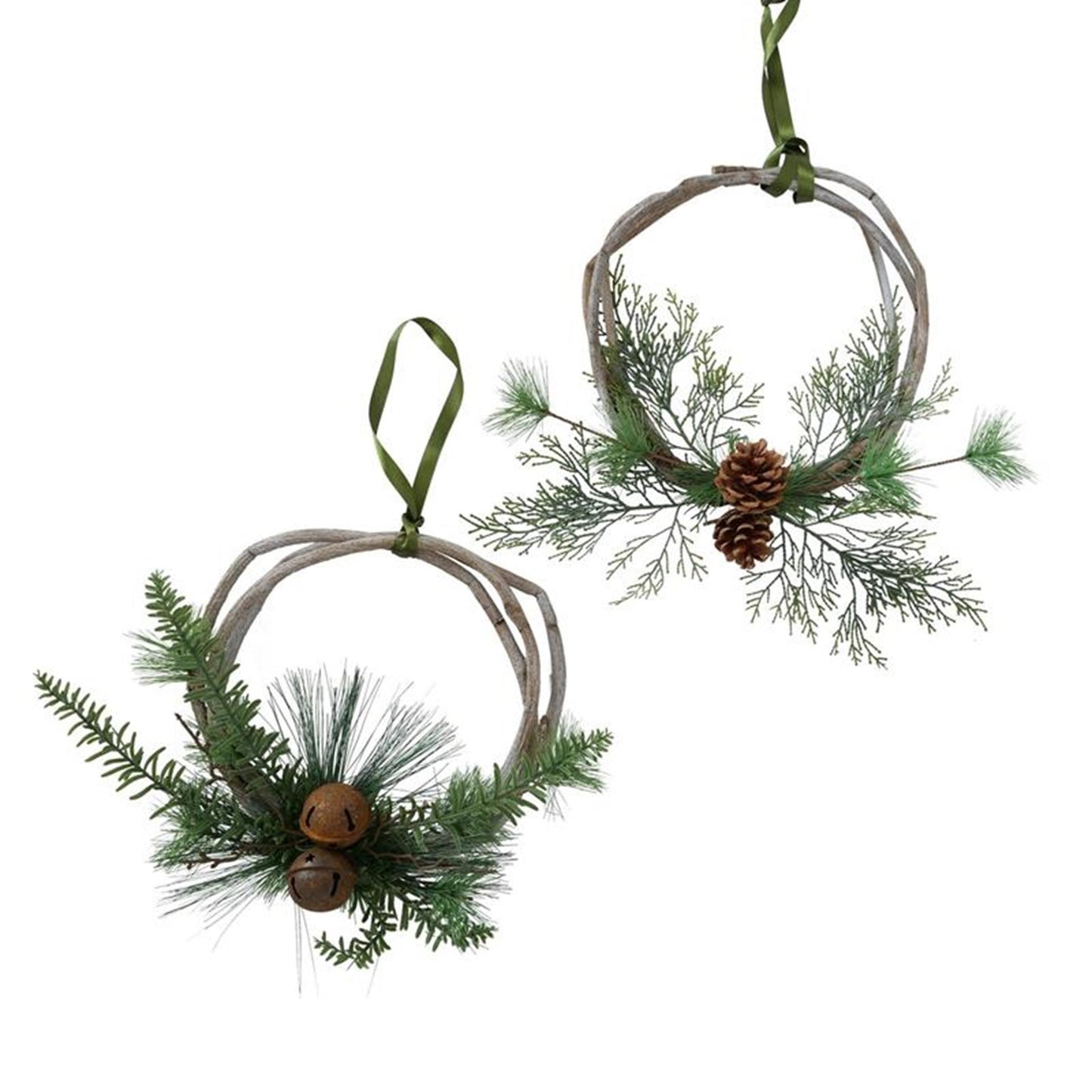 Boltze home krans met dennentak h35cm kallia