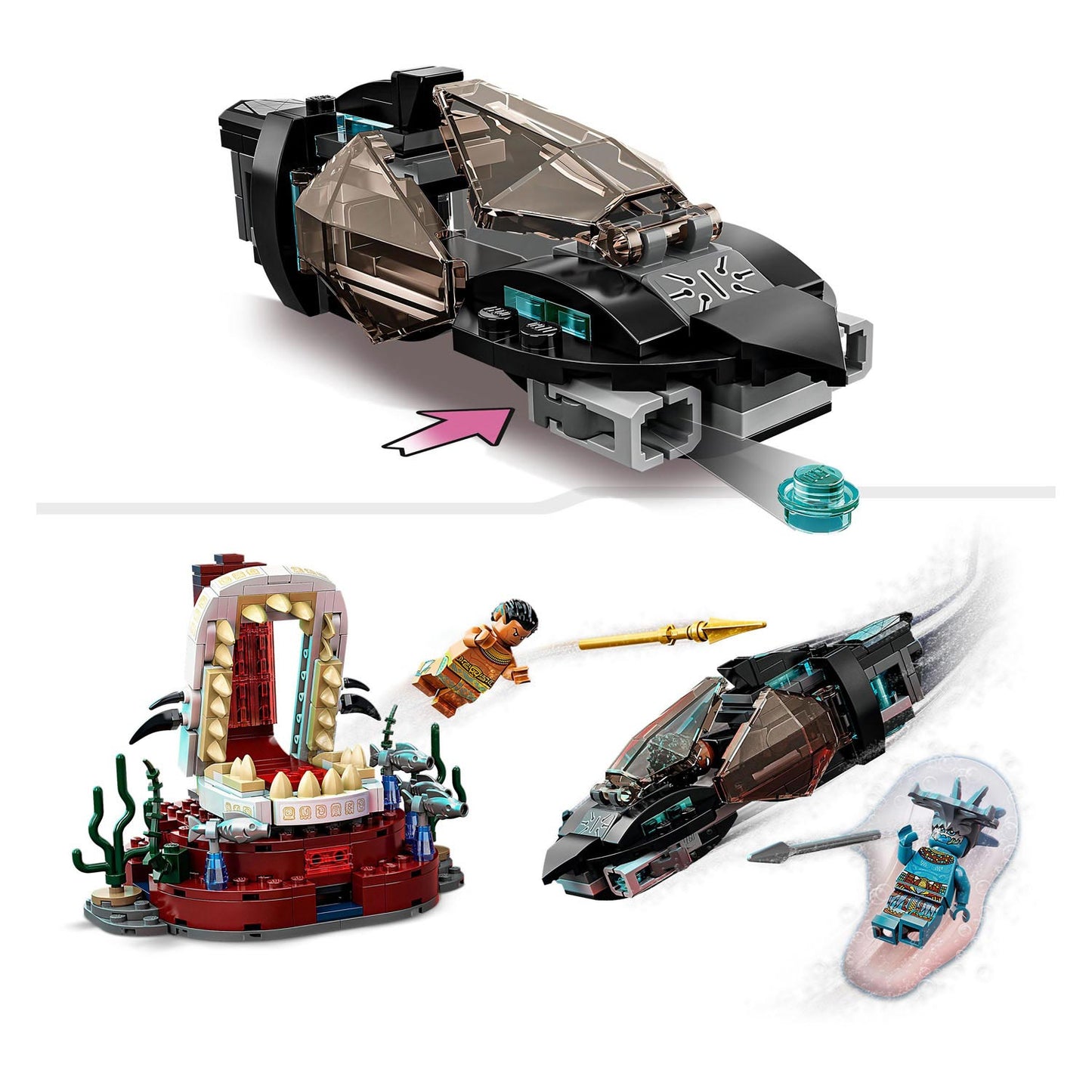 Lego marvel super heroes 76213 koning namor’s troonzaal