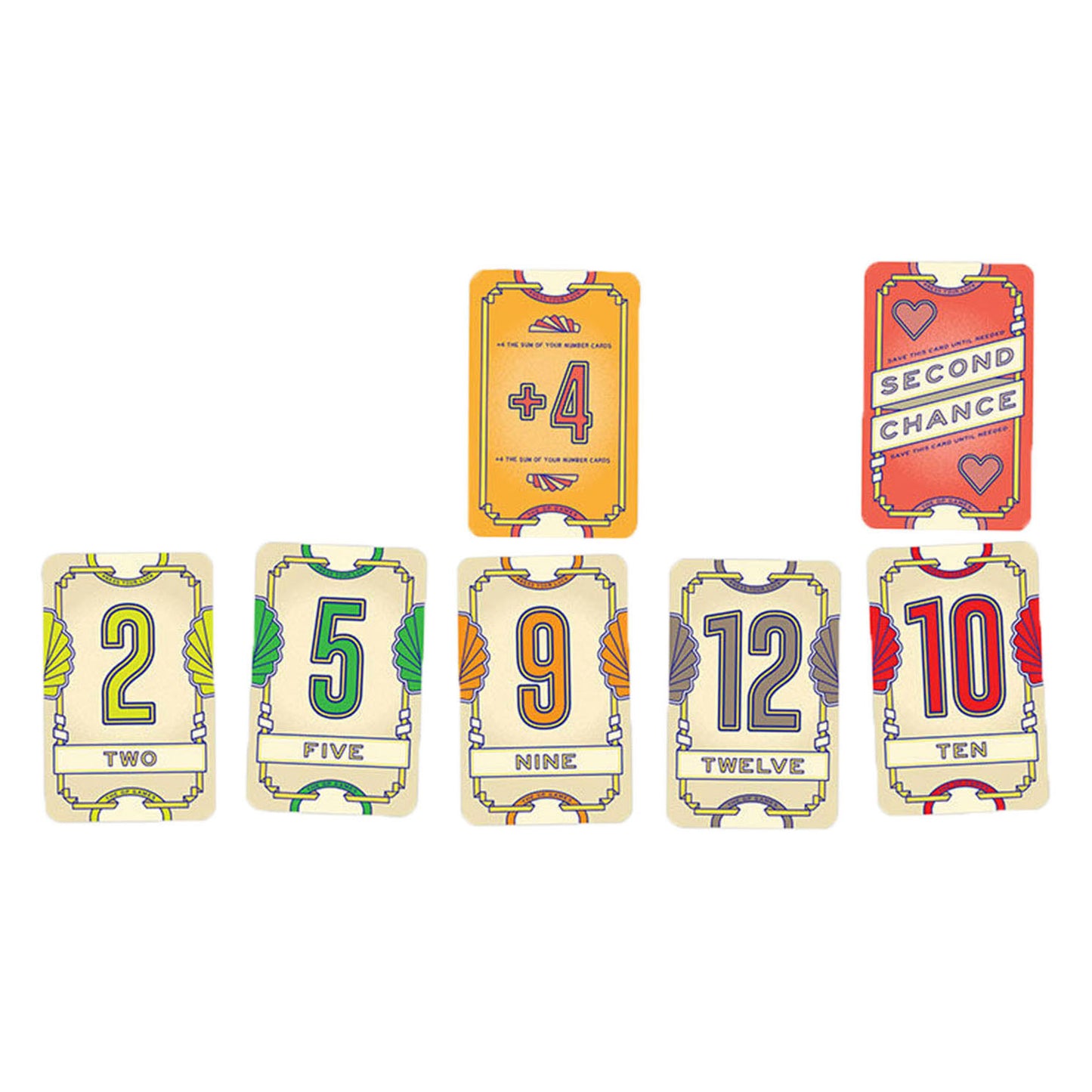 Asmodee flip 7 kaartspel (engelse versie)