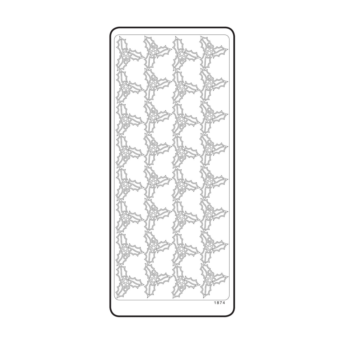 Vaessen creative • sticker 10x23cm 10pcs goud hulst