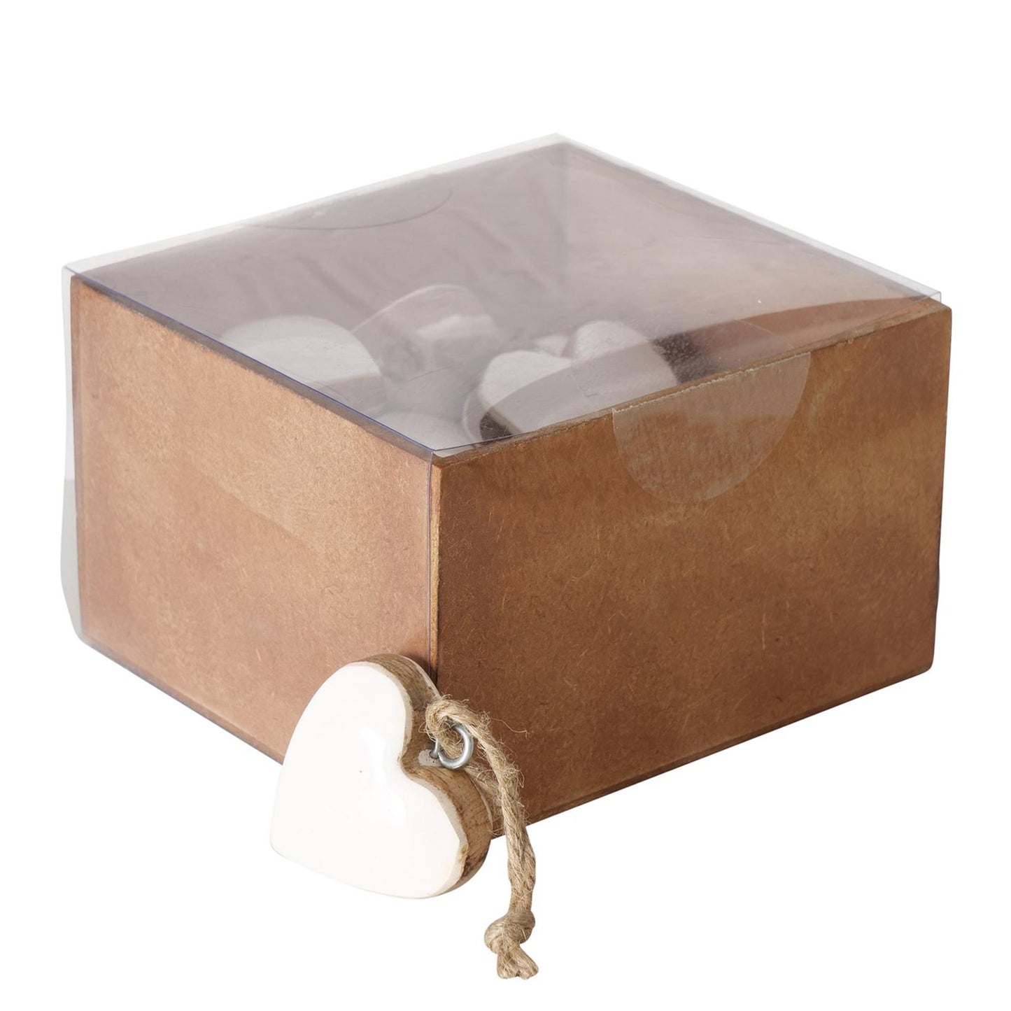 Boltze home hanger hart inami mangohout 5x5cm
