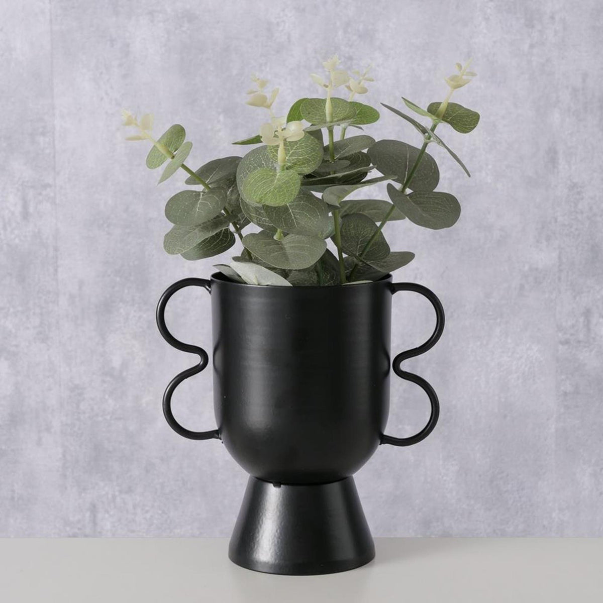 Boltze home bloempot h16 metaal matzwart