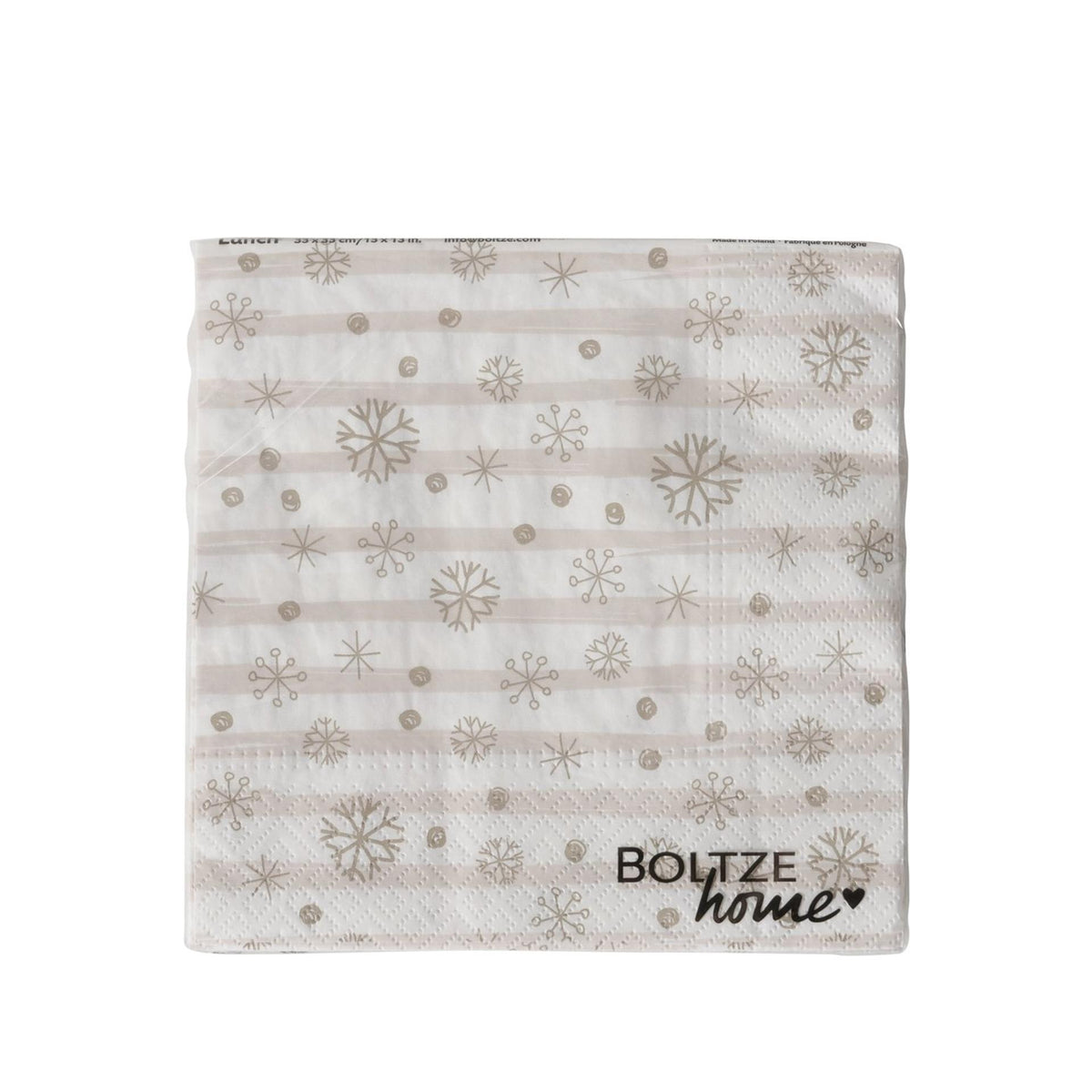 Boltze home servetten snowflake 33cm 20-delig
