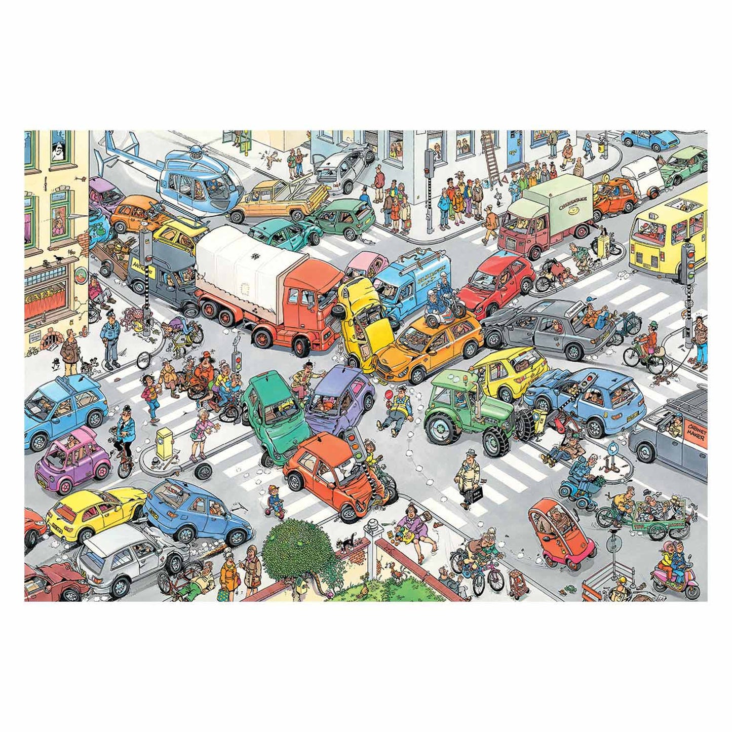 Jan van haasteren - verkeerschaos - legpuzzel 3000 stukjes