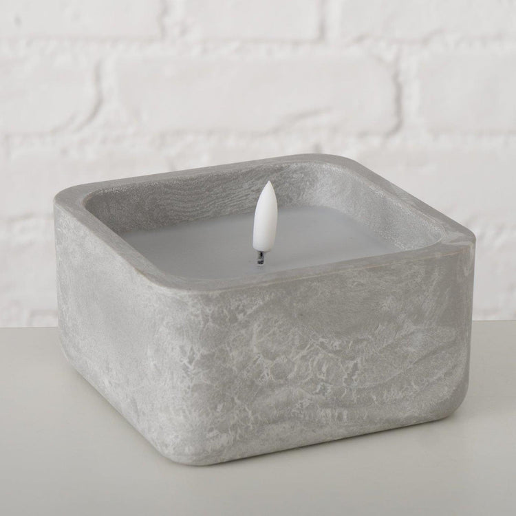 Boltze home led buiten kaars 12x12x8,5cm