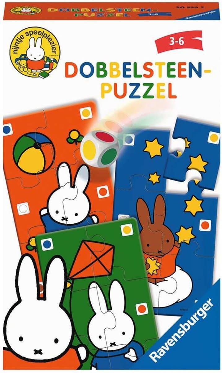 Ravensburger dobbelsteenspel van nijntje speelplezier