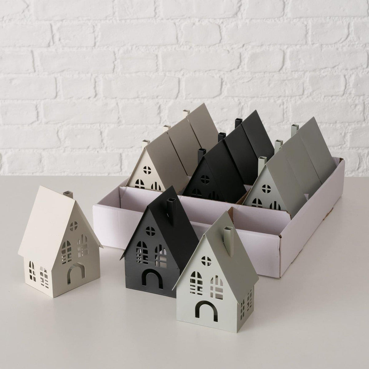 Boltze home lantaarn huis b7,3xh12,9cm