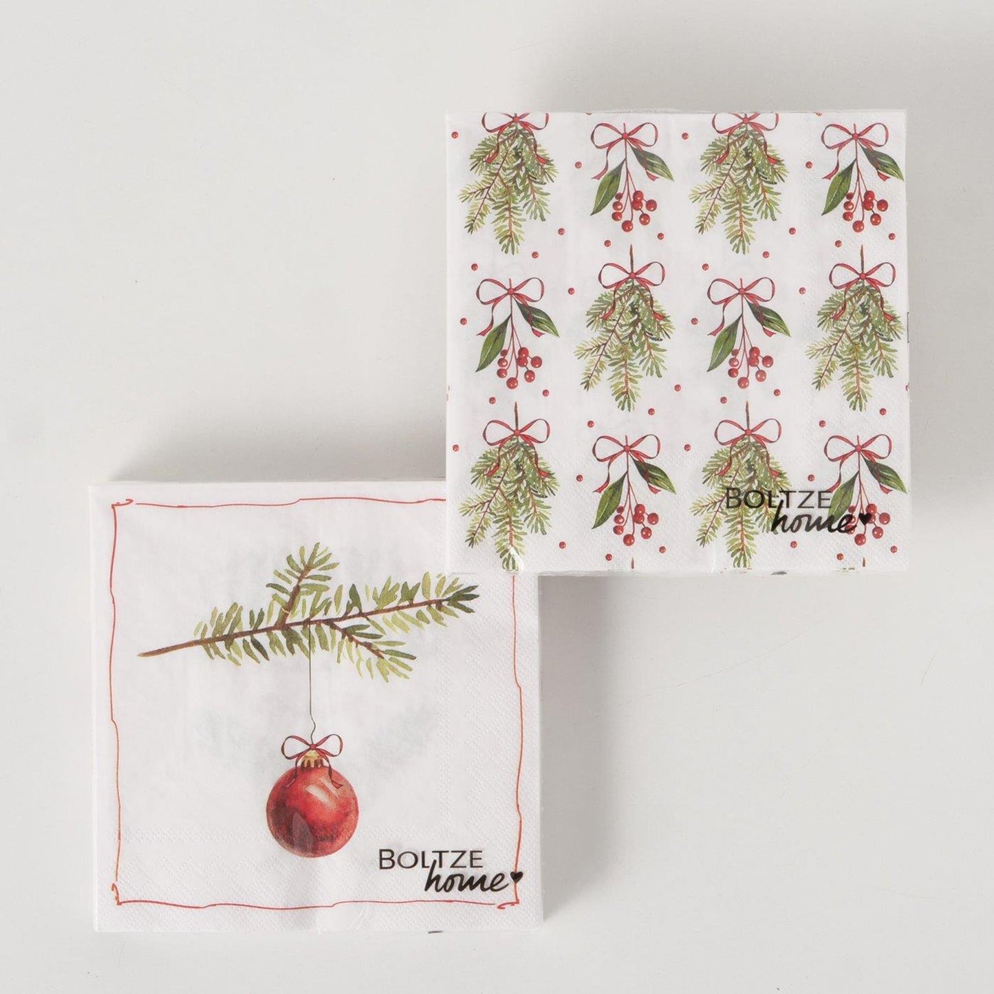 Boltze home servetten noelle pak a 20 16,5x16,5x3cm