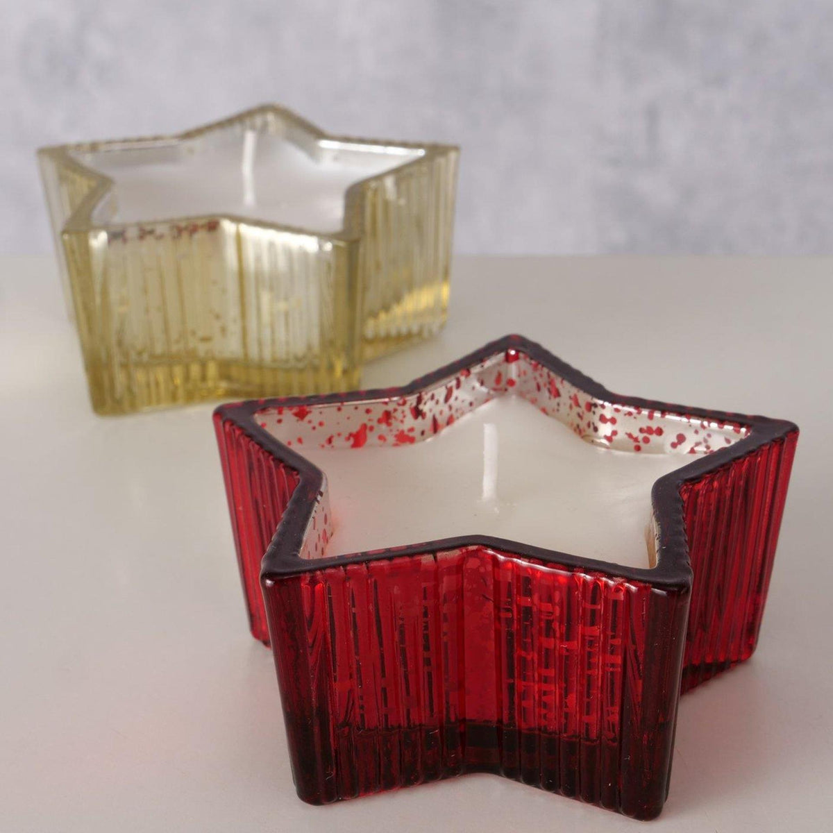 Boltze home kaarsenpot ster 9x9x4cm
