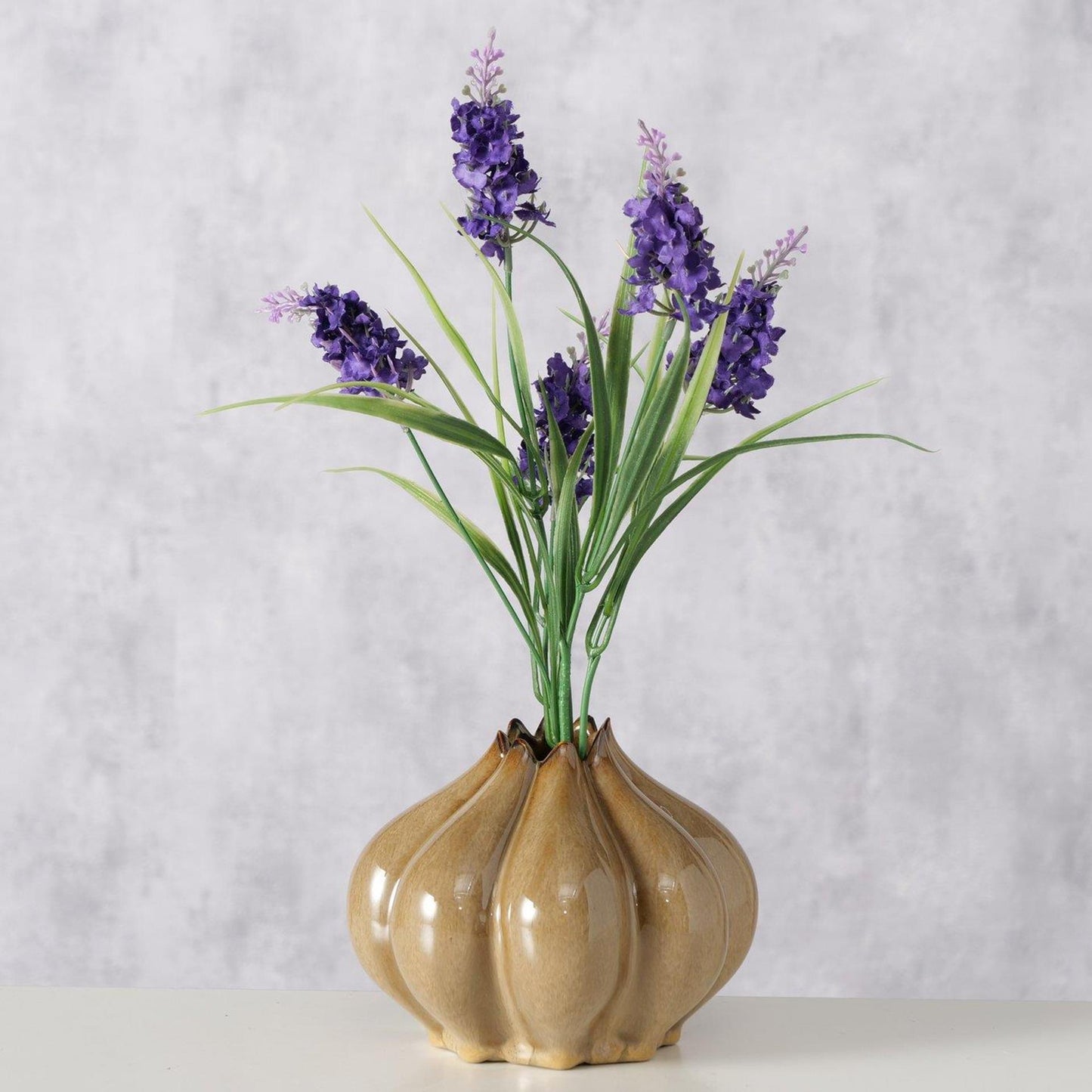 Boltze home vaas aurelia bruin ø15,5xh12,3cm