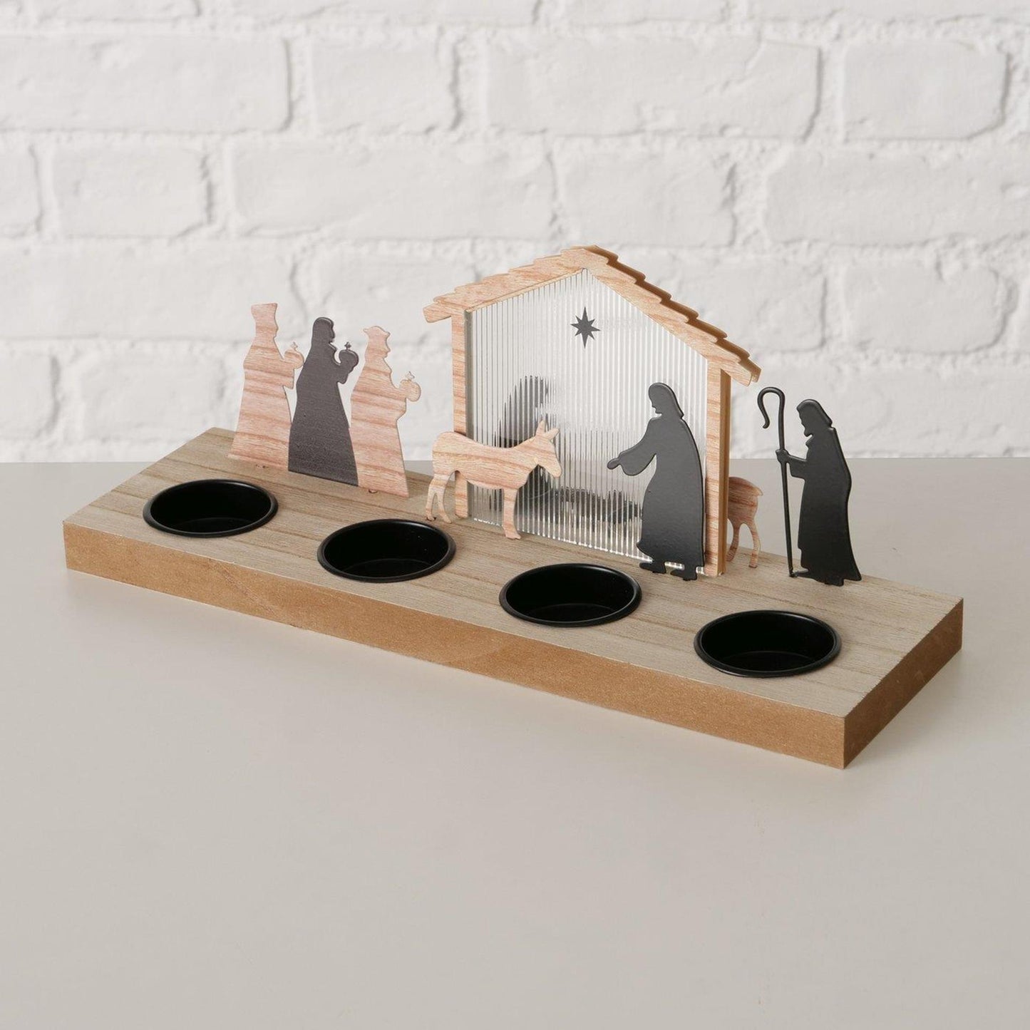 Boltze home kersttafereel belam 30x9,2x12,5cm