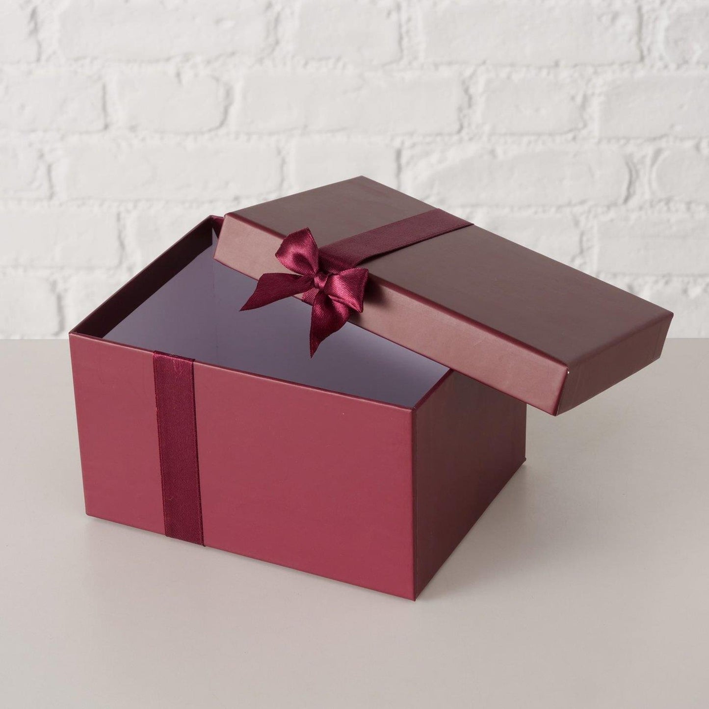 Boltze home giftbox set bowlina 5-delig, rechthoek, karton, donker rood