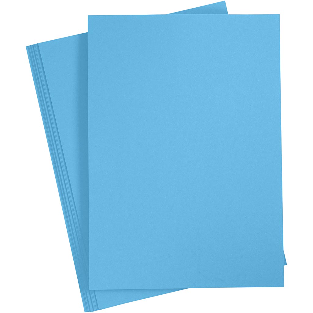 Creativ company gekleurd karton helder blauw a4, 20 vel