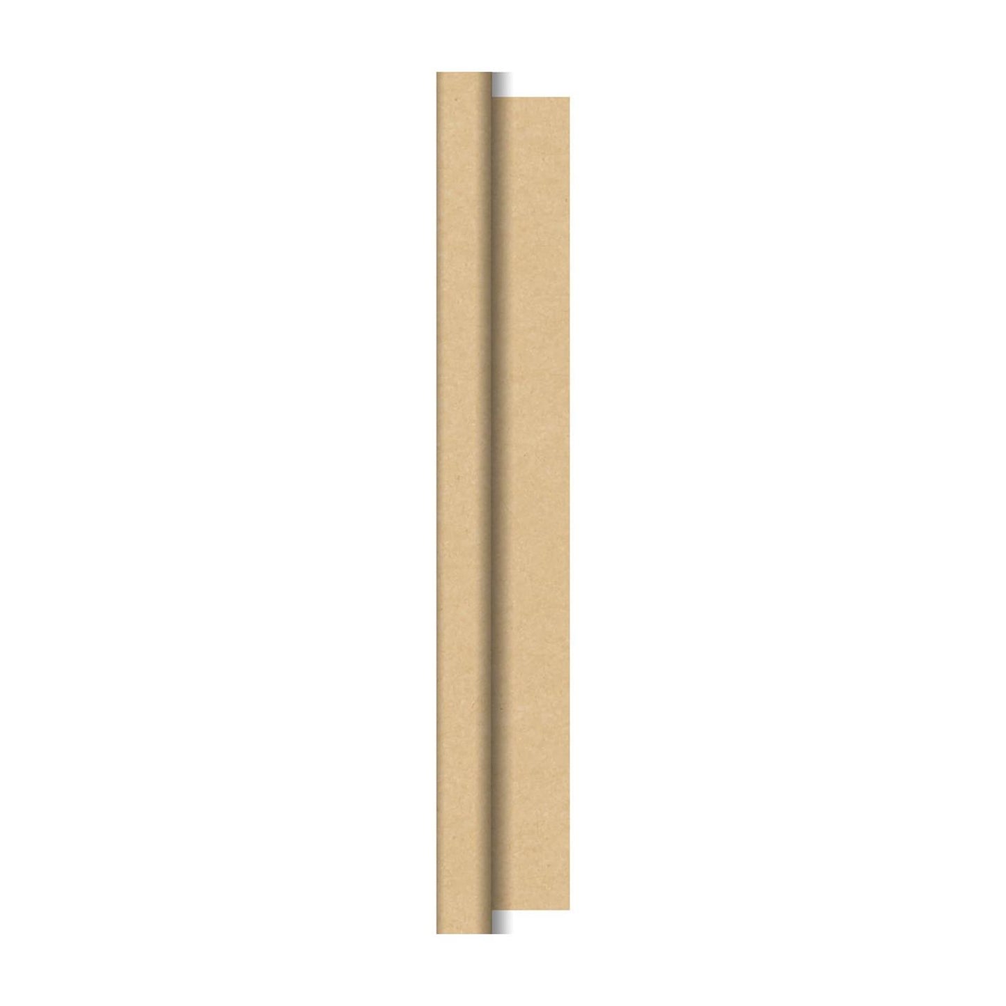 Duni tafellaken op rol natural brown cel 118x500cm