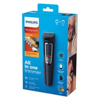 Philips tondeuse mg3740 15 multigroom series 3000 9in1 trimmer