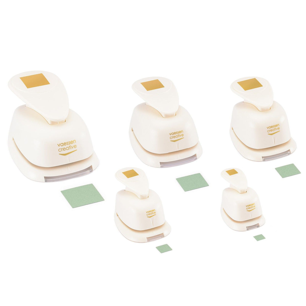 Vaessen creative • figuurpons set vierkanten 5st.