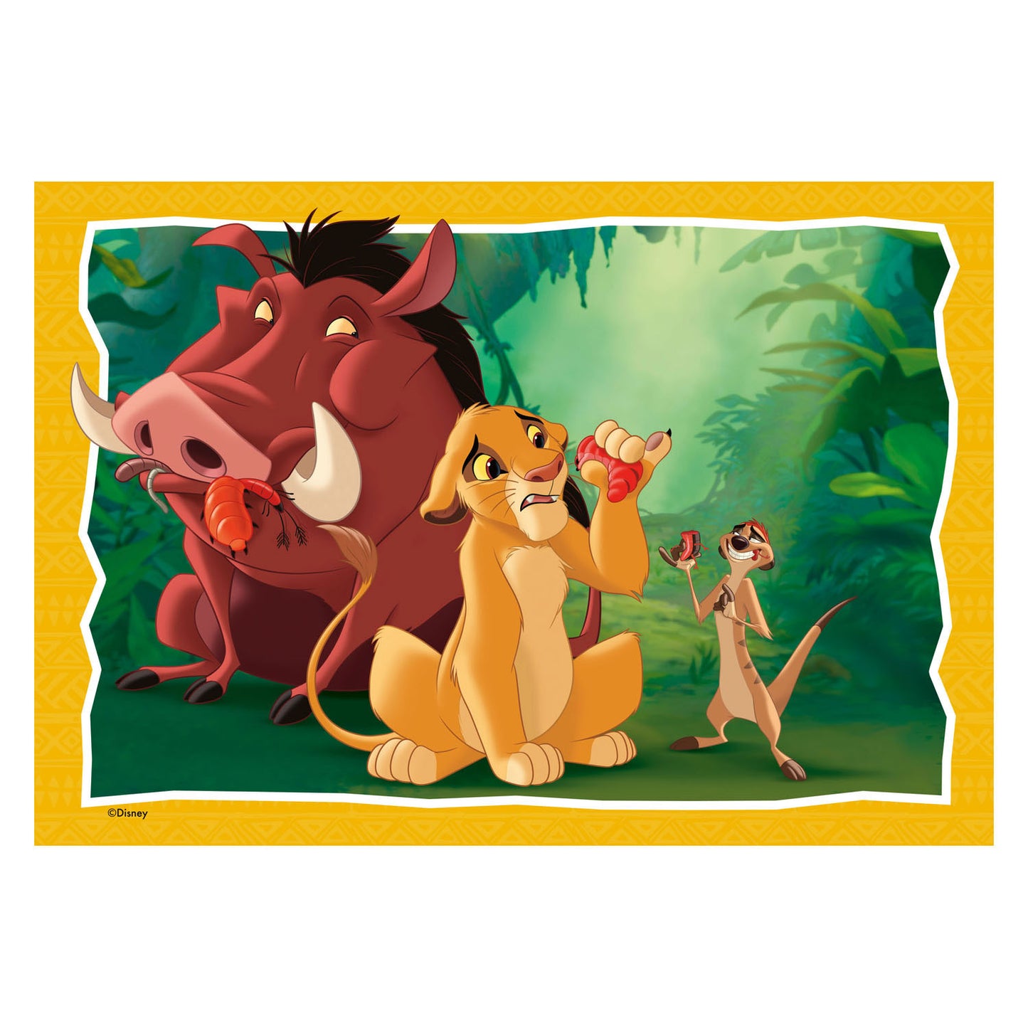 Ravensburger puzzel the lion king - twee puzzels - 24 stukjes - kinderpuzzel