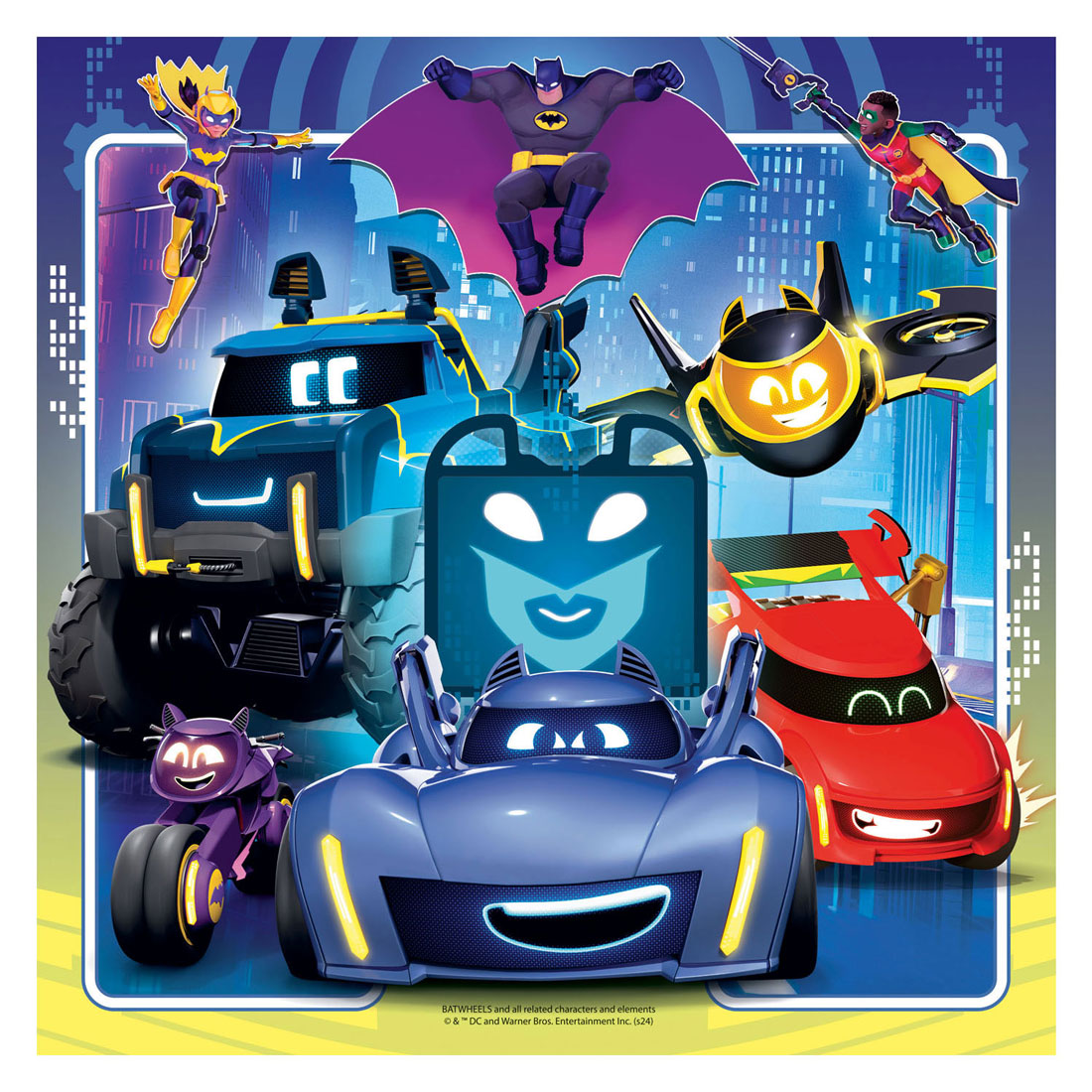 Ravensburger puzzel batwheels - drie puzzels - 49 stukjes - kinderpuzzel
