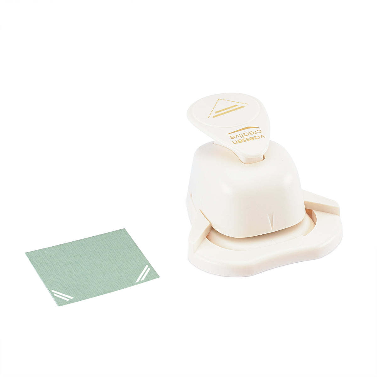 Vaessen creative • hoekpons streepjes 1,5x2,6cm