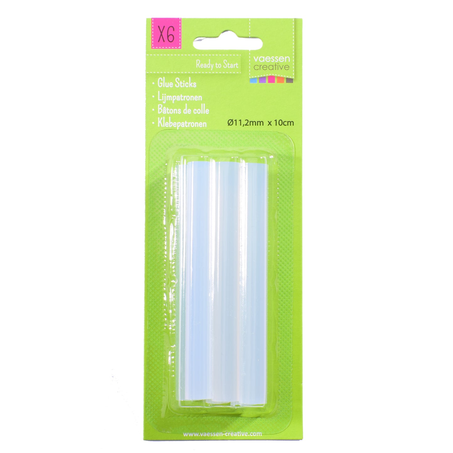 Vaessen creative • lijmpatronen 11,2x100mm 6pcs